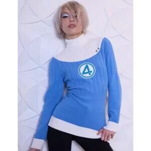 Marvel NWT Fantastic Four: First Steps Sue Storm Uniform Sweater Hot Topic S/M